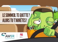 Affiche campagne fatigue au volant