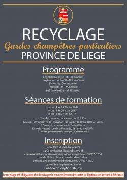 affiche recyclage gardes champetres