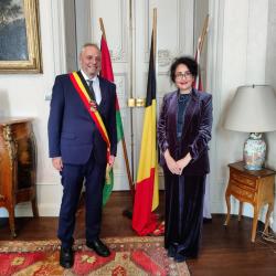 Gouverneur de la province de Liège et l'Ambassadeur de Jordanie