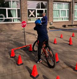 Activité sécurité routière a l'école primaire de Hermalle sous Argenteau
