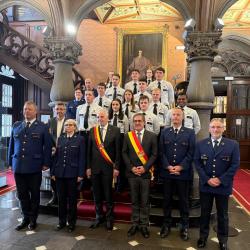 PRESTATION DE SERMENT D'ASPIRANTS POLICIERS